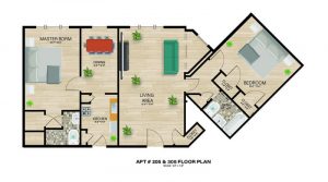 APT #205 & 305 Floor Plan