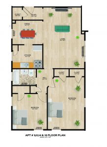 APT #9, 11, 14 & 16 Floor Plan